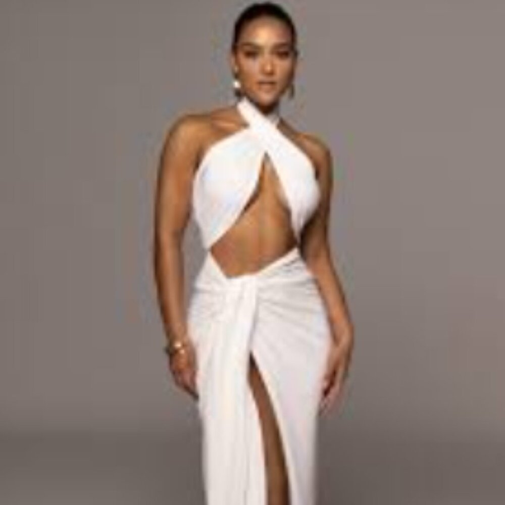 White Sahara Dress - M